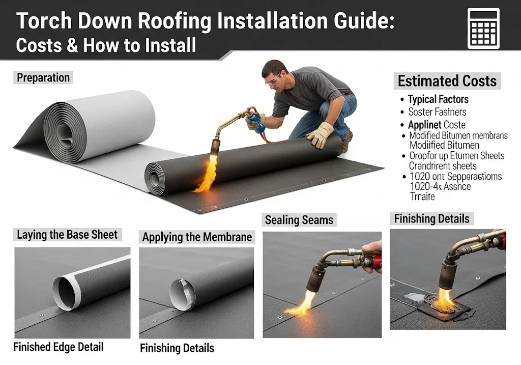 Torch Down Roofing Installation Guide: Costs & How to Install