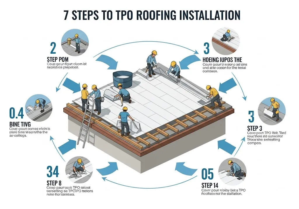TPO Roofing Installation – How to Install TPO Roofing In 7 Steps