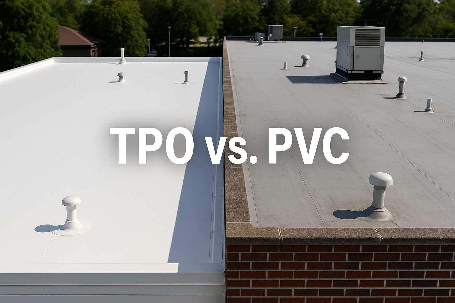 TPO Vs. PVC Roofing – Comparing Differences in Roof Systems